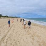 Clean up Australia Day | Quintilian School | Nedlands City Council | Year 3 students participate in Clean up Australia Day | groupd of students cleaning up at the beach