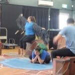 Yirra Yaakin perform Bilya Kaatijin at Quintilian School