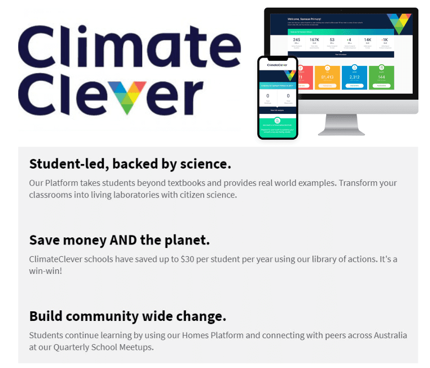 Climate Clever School Logo and wording 